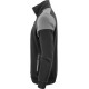 Двоколірний світшот PRIME SWEATVEST з контрастною блискавкою посередині спереду та на передніх кишенях, колір чорно/сірий - 22620619093