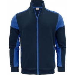Двоколірний світшот на блискавці жіночий Printer Sweatvest, колір синій - 22620626053