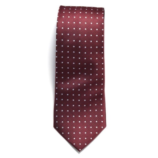 Краватка ТМ JHS&Frost TIE DOT, колір винний/білий - 2910100301