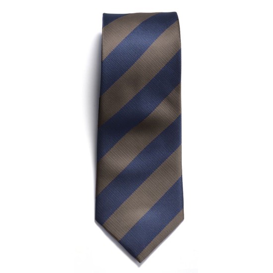 Краватка TIE REGIMENTAL STRIPE, колір темно-синій/коричневий - 2910200602