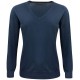 Пуловер жіночий Merino V-neck Woman, колір темно-синій - 2930103600