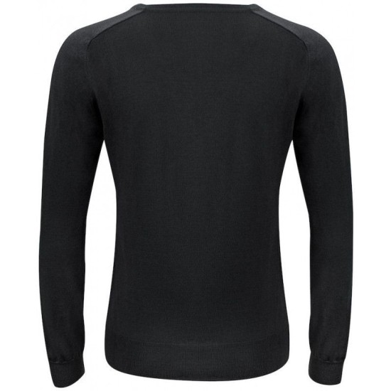 Пуловер жіночий Merino V-neck Woman, колір чорний - 2930103900