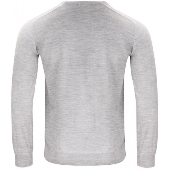 Пуловер чоловічий Merino U-neck, колір сірий меланж - 2930201910