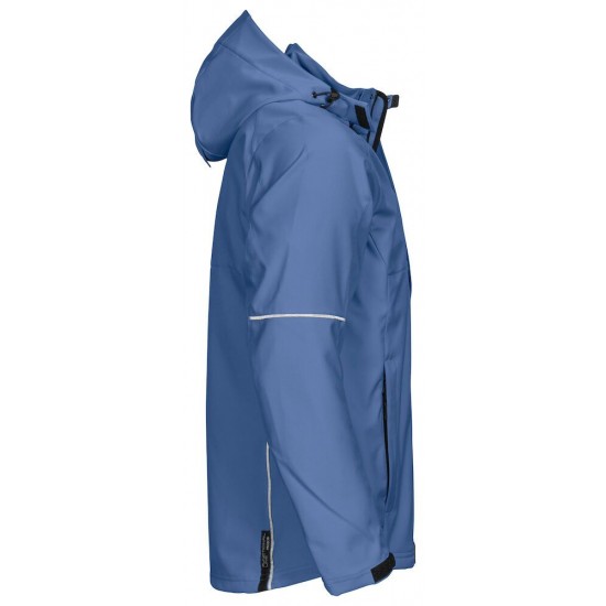 Куртка софтшелл Projob 3406 зі світловідбиваючими елементами, колір блакитний - 64340653