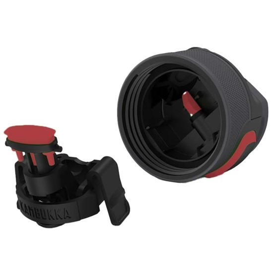 Термопляшка для води Kambukka Elton Insulated, вакуумна, 750 мл, колір чорний/червоний - 11-03013