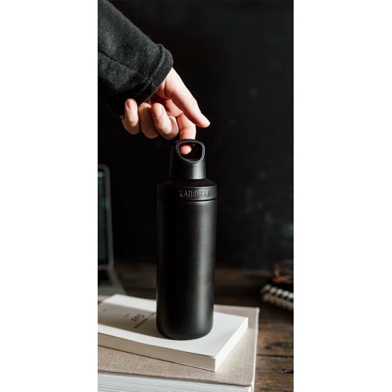Термопляшка для води Kambukka Reno Insulated, нержавіюча сталь, 500 мл, колір чорний - 11-05020