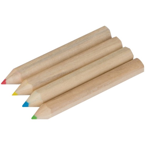 Набір міні-олівців кольорових 4 шт, колір коричневий - 1112801