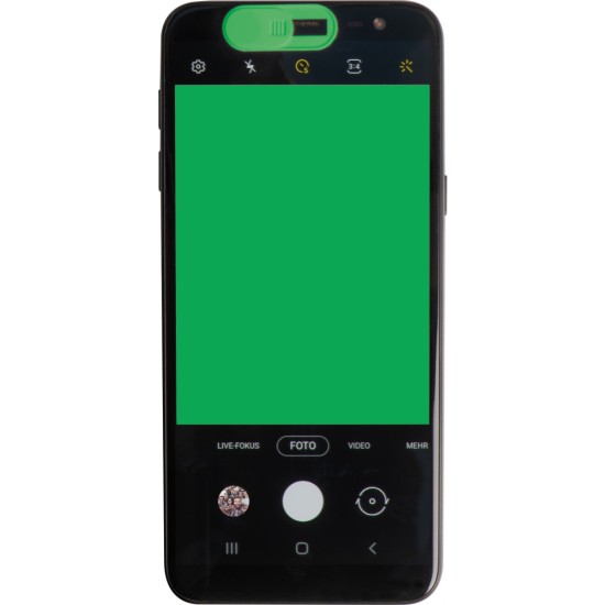 Кришка-заглушка для веб-камери телефону, колір зелений - 2253409