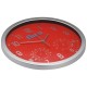 Годинники з термометром і гігрометром, колір червоний - 4123805