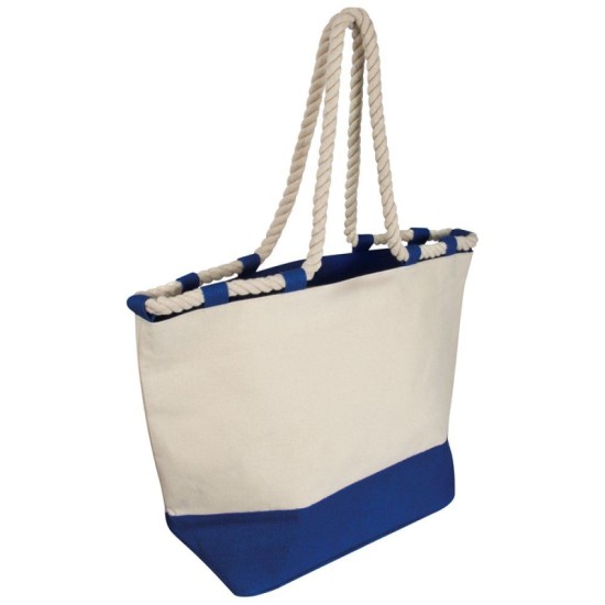 Еко-сумка пляжна з джута, колір синій - 6086404