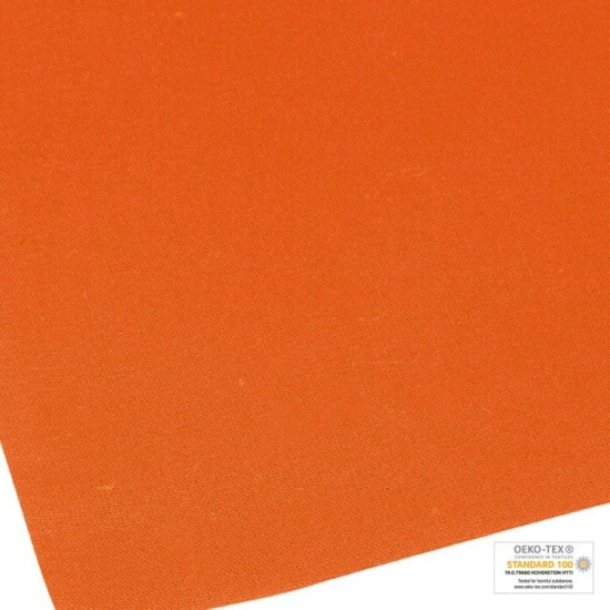 Сумка із бавовни з довгими ручками, колір помаранчевий - 6088010