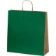 Пакет великий з двома ручками з переробленого паперу, колір зелений - 6181709