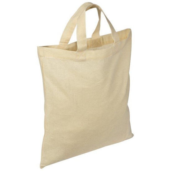 Еко-сумка для покупок з короткими ручками, колір білий - 6346406