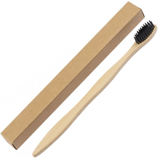Зубна щітка бамбукова, колір бежевий - 7243013