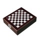 Винний набір з шахівницею і шахами коричневий - 8403701