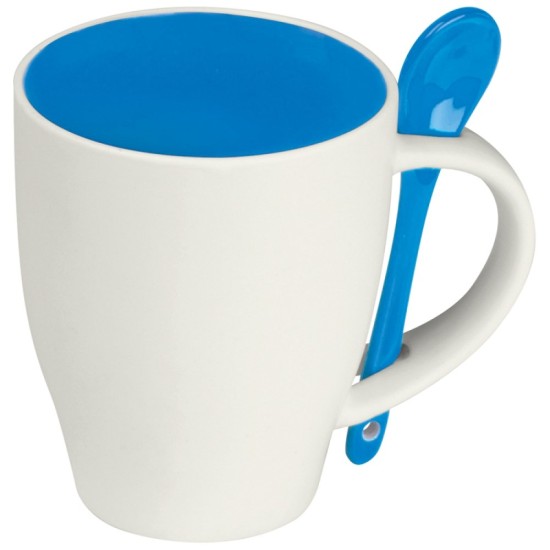 Керамічна чашка 250 мл, колір синій - 8509504