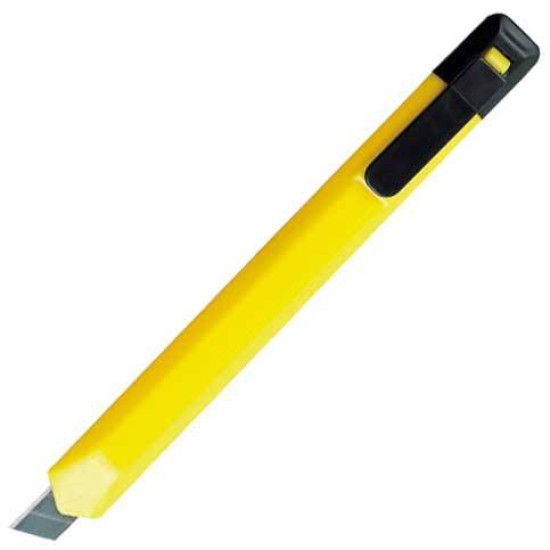 Ніж пластиковий з гострим лезом, колір жовтий - 8900308