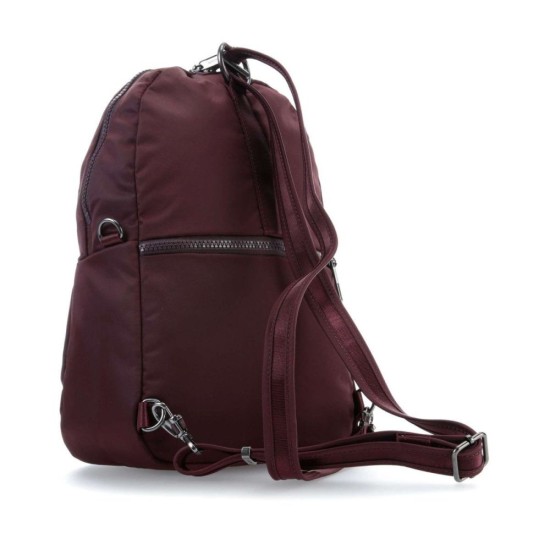 Жіночий рюкзак трансформер антизлодій Citysafe CX Convertible Backpack, 6 ступенів захисту бордовий - 20410319