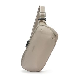 Сумка через плече антизлодій Pacsafe V Urban Sling, колір бежевий/чорний - 30615237