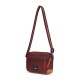Сумка через плече антизлодій Pacsafe GO Crossbody, колір бургунді/помаранчевий - 35105345