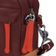 Сумка через плече антизлодій Pacsafe GO Crossbody, колір бургунді/помаранчевий - 35105345