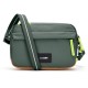 Сумка через плече антизлодій Pacsafe GO Crossbody, колір темно-зелений/помаранчевий - 35105535