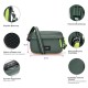 Сумка через плече антизлодій Pacsafe GO Crossbody, колір темно-зелений/помаранчевий - 35105535