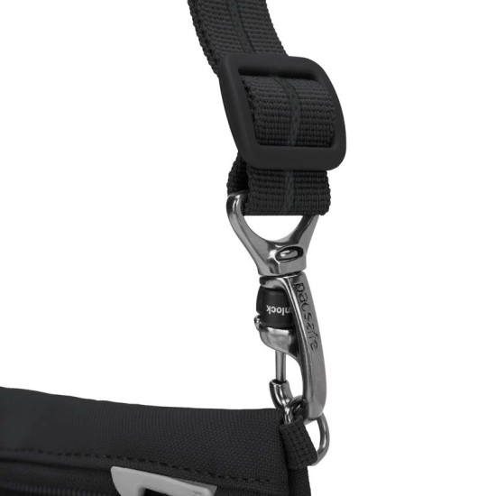 Сумка через плече антизлодій Pacsafe® GO crossbody pouch, 4 ступені захисту, колір насичений чорний - 35125130