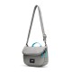 Сумка через плече антизлодій Pacsafe GO Saddle Crossbody, колір сірий/блакитний - 35140146