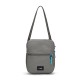 Сумка через плече антизлодій Pacsafe GO Saddle Crossbody, колір сірий/блакитний - 35140146