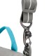 Сумка через плече антизлодій Pacsafe GO Saddle Crossbody, колір сірий/блакитний - 35140146