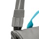 Сумка через плече антизлодій Pacsafe GO Saddle Crossbody, колір сірий/блакитний - 35140146