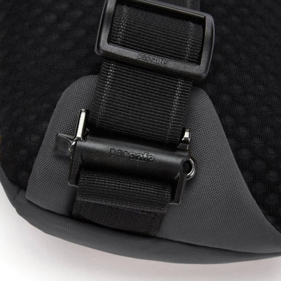 Сумка через плече антизлодій Pacsafe Vibe 150 Sling Pack, колір графітовий/чорний - 60161144