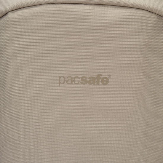 Сумка через плече антизлодій Pacsafe  V Tech Sling, колір бежевий/чорний - 60221237