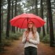 Парасоля-тростина автоматична Perletti Reflecting антивітер зі світловідбивачем, колір червоний - P96014-03