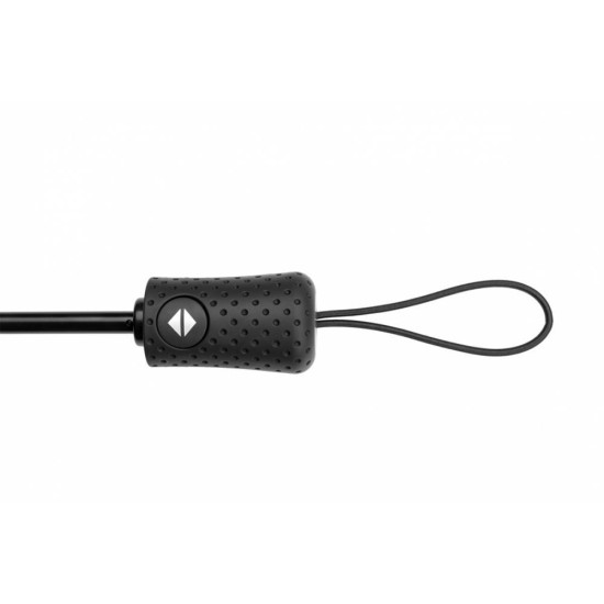 Парасоля автоматична CRUX складана зі світловідбиваючим кантиком, колір чорний - F0107500AJ3