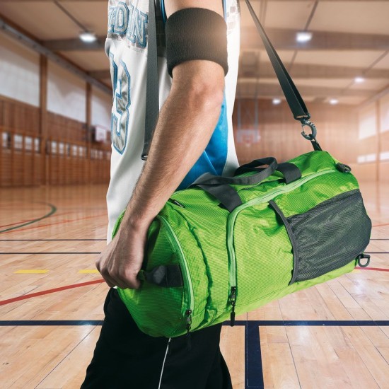 Спортивна сумка-рюкзак BRENTA, колір зелений - F3400302AJ3