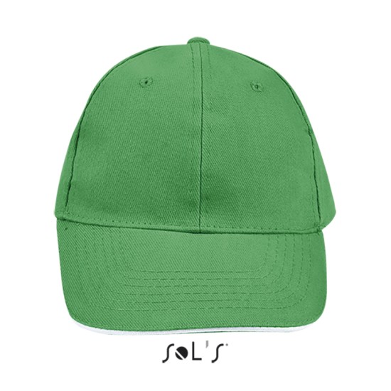 Кепка SOL'S Buffalo, колір яскраво-зелений/білий - 88100920TUN