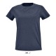 Футболка жіноча SOL'S Imperial fit women, колір джинсовий меланж - 02080222