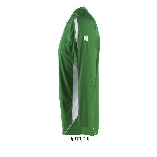 Лонгслів спортивний SOL'S Maracana LSL, колір насичений зелений/білий - 90205933