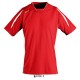 Футболка спортивна SOL'S Maracana SSL, колір червоний/білий - 90204908