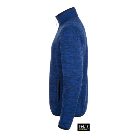Куртка флісова SOL'S Turbo, колір яскраво-синій/темно-синій PRO - 01652204
