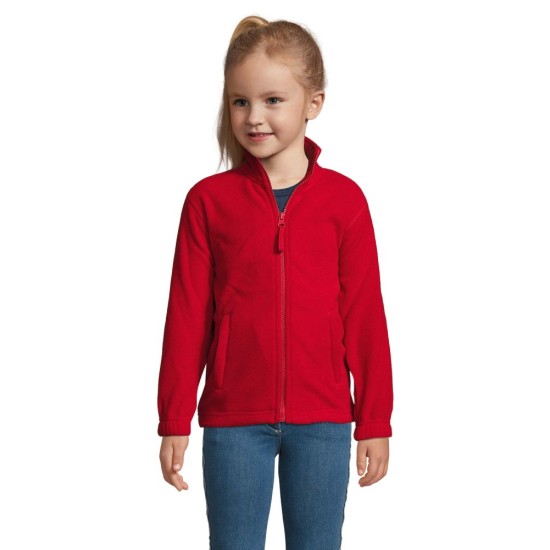 Куртка флісова дитяча SOL'S North kids, колір червоний - 00589145