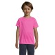 Футболка спортивна дитяча SOL'S Sporty kids, колір неоново-рожевий - 01166129