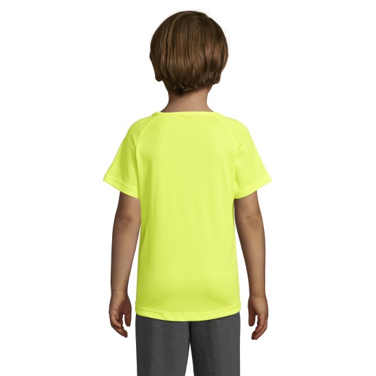 Футболка спортивна дитяча SOL'S Sporty kids, колір неоново-жовтий - 01166306