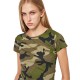 Футболка жіноча SOL'S Camo, колір камуфляж зелений - 01187986