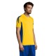 Футболка спортивна SOL'S Maracana 2 SSL, колір лимонний/синій - 01638943