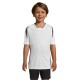 Футболка спортивна дитяча SOL'S Maracana kids 2 SSL, колір білий/чорний - 01639906