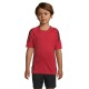 Футболка спортивна дитяча SOL'S Maracana kids 2 SSL, колір червоний/чорний - 01639937