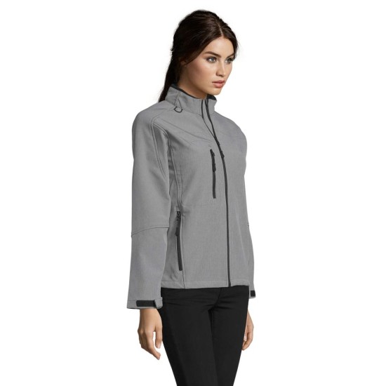 Куртка софтшелл жіноча SOL'S Roxy, колір сірий меланж - 46800350